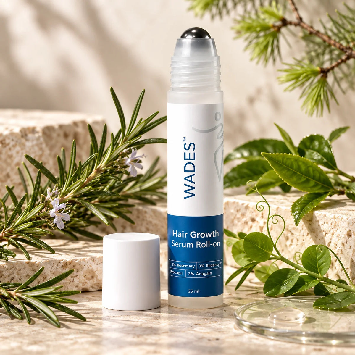 Hårvekstserum roll-on – for tynt hår